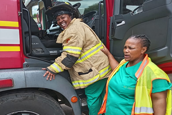 Modern training classroom with first aid equipment