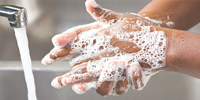 Workplace handwashing station
